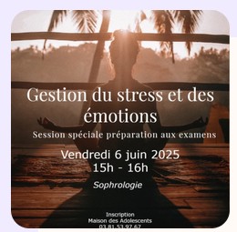 atelier gestion des émotions et du stress pour adolescents