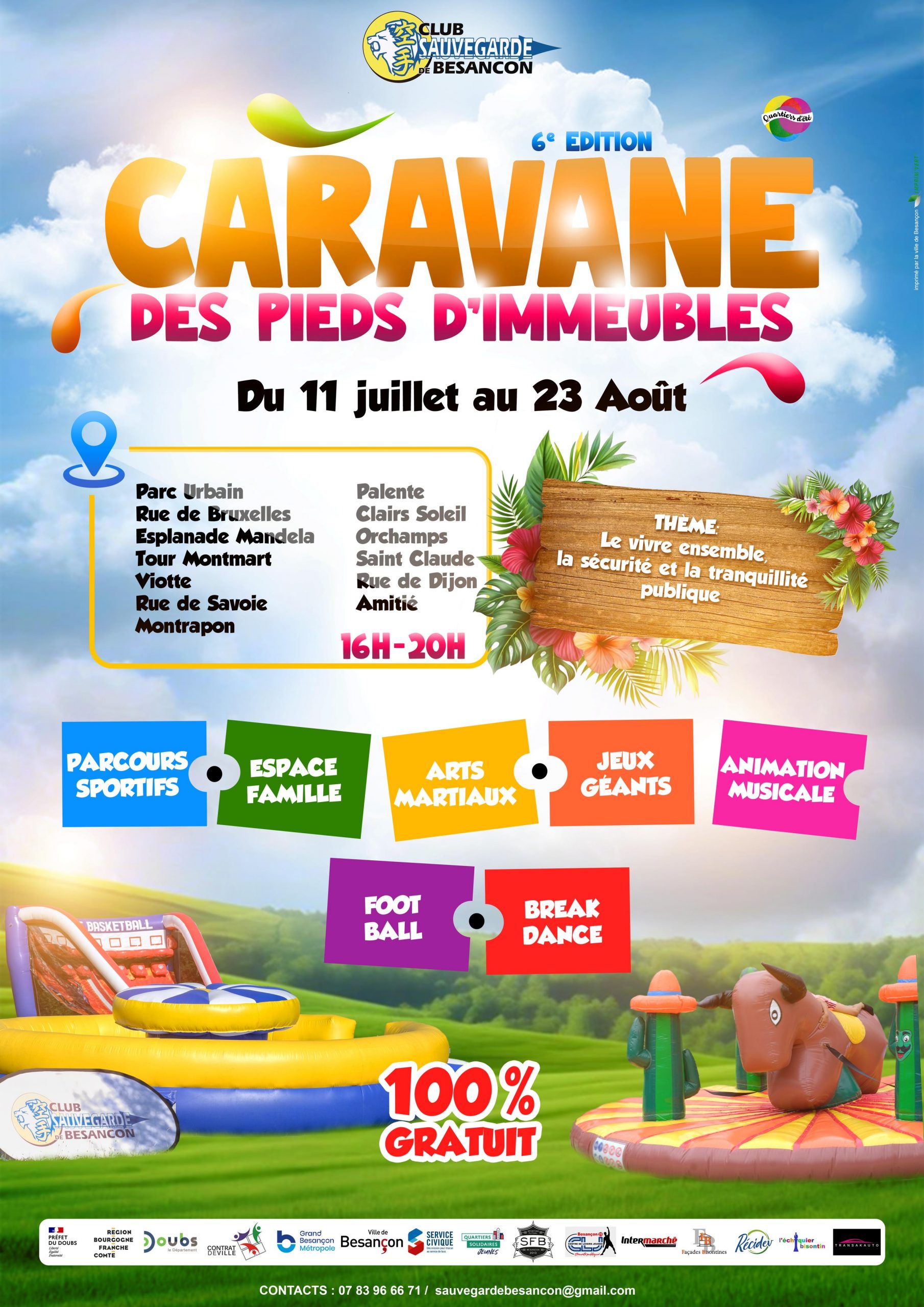 caravane des pieds d'immeubles