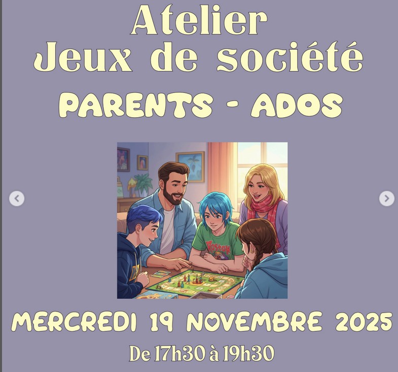 atelier jeux parents ados