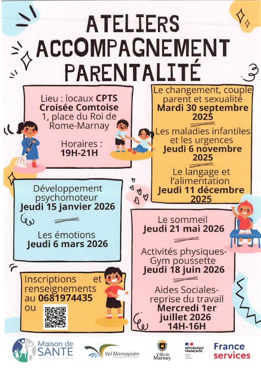 ateliers accompagnement à la parentalité Marnay