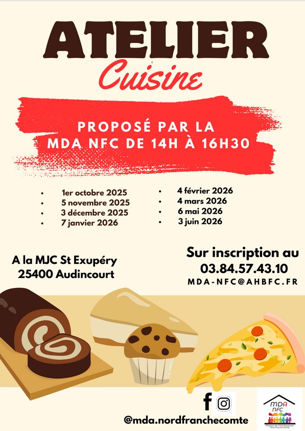 atelier cuisine ados audincourt