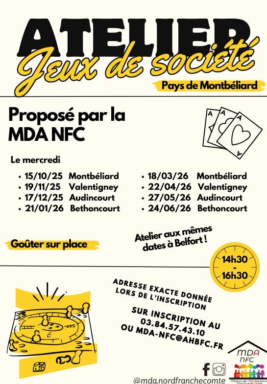 ateliers jeux ados Montbéliard