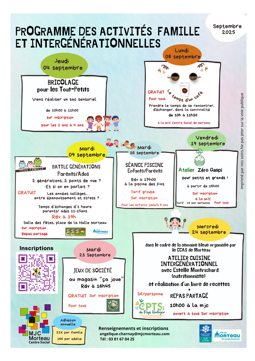 programme MJC Morteau 2025
