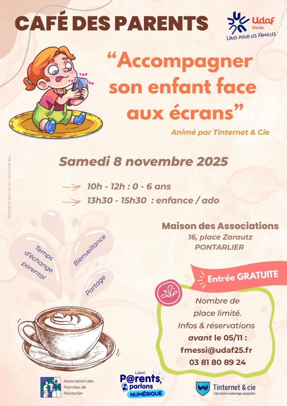 café des parents écrans enfants