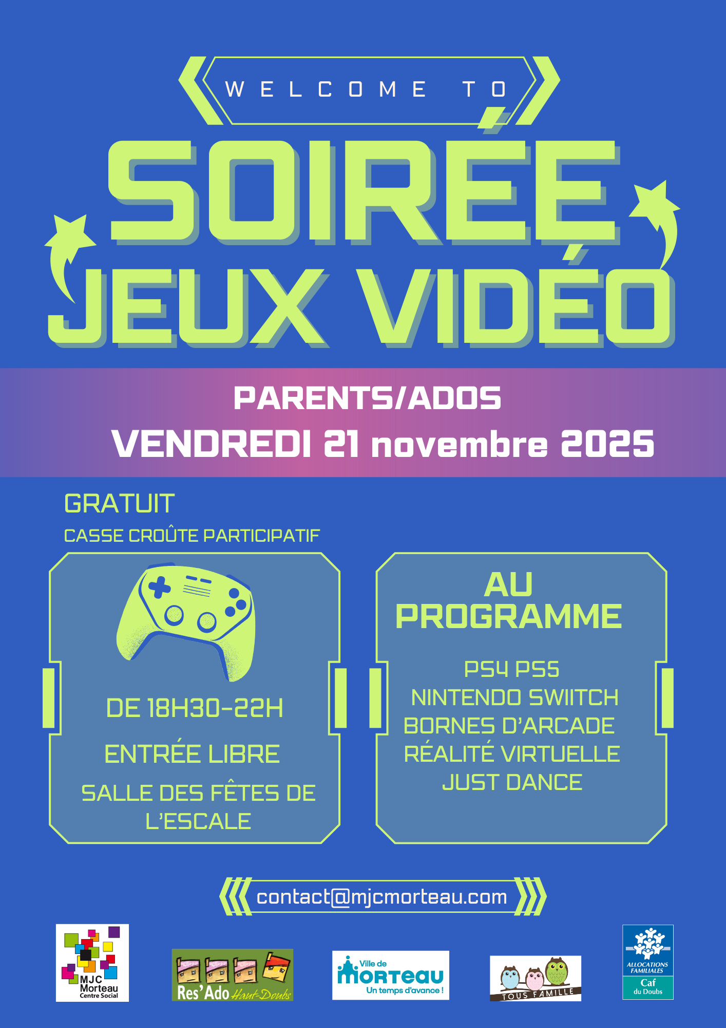 soirée jeux vidéos parents ados