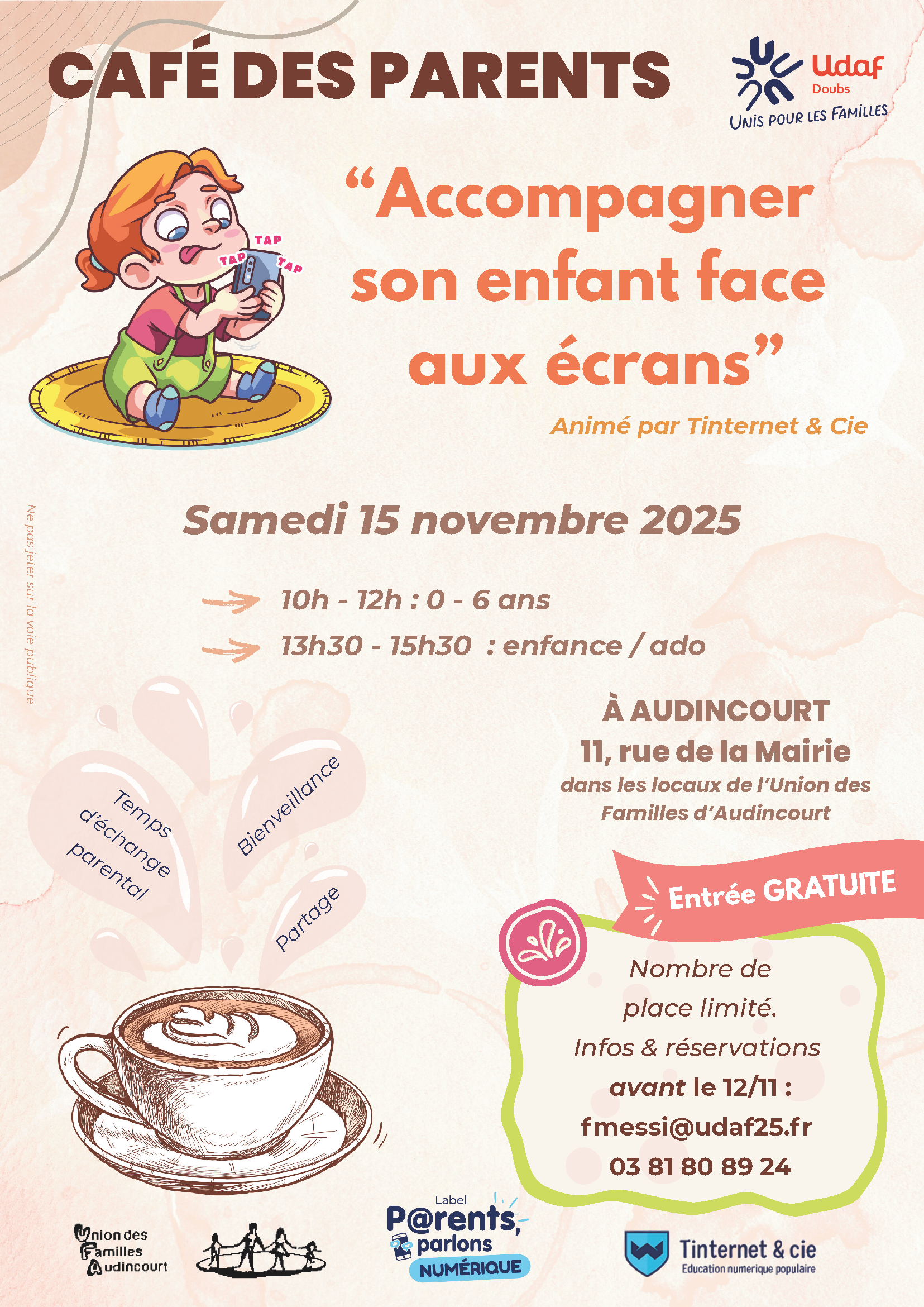 café des parents écrans