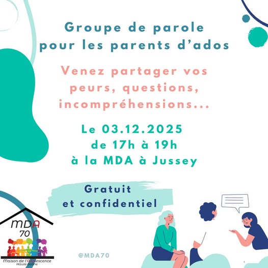 groupe de paroles parents d'ados Jussey