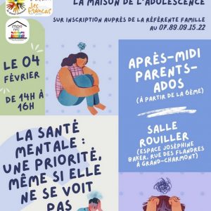 santé mentale atelier parents d'ados