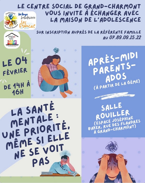 santé mentale atelier parents d'ados