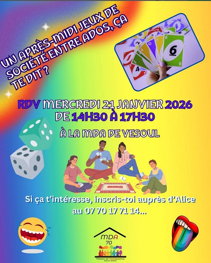 après midi jeux de société ados