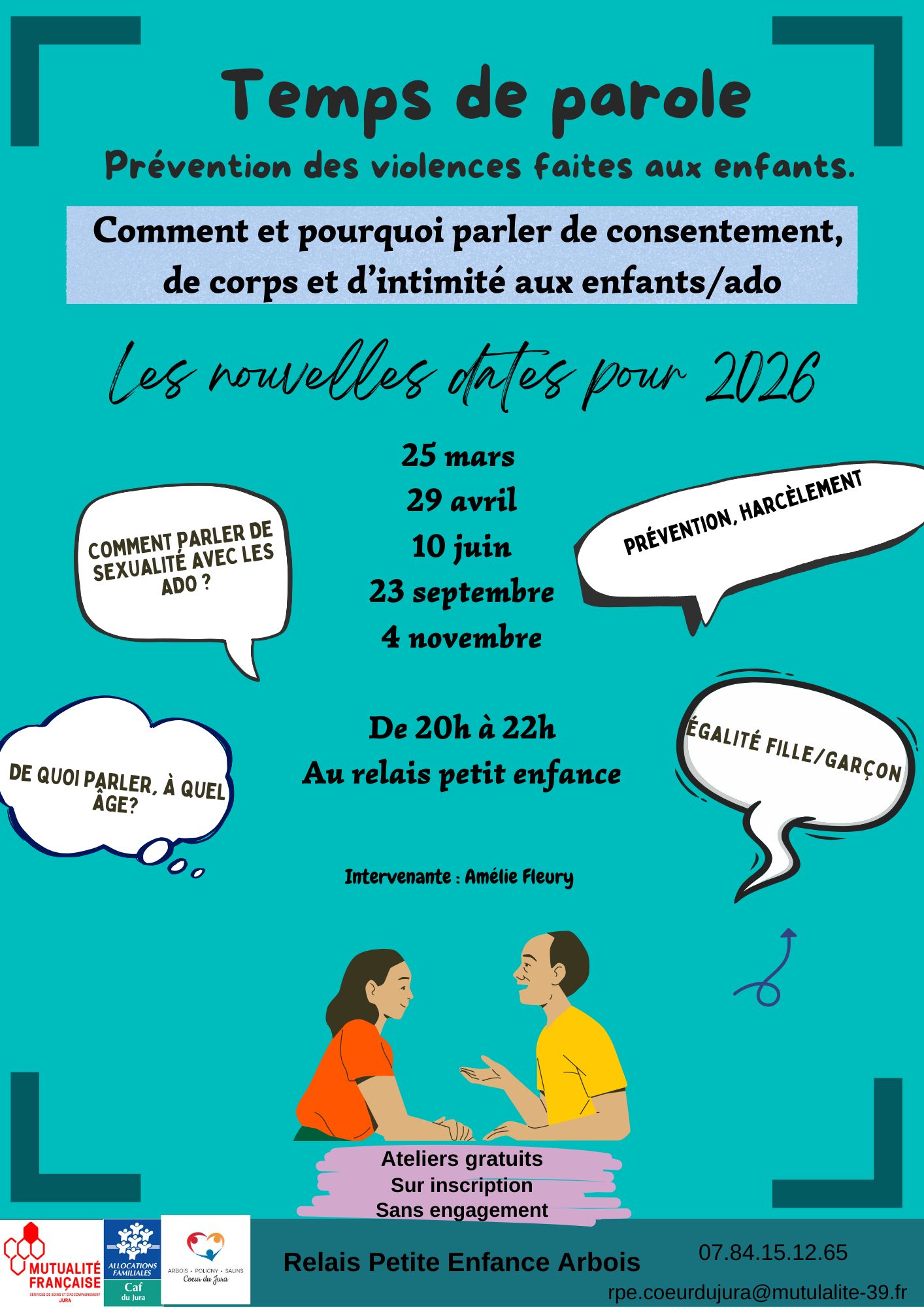 ateliers violences enfants pour les parents