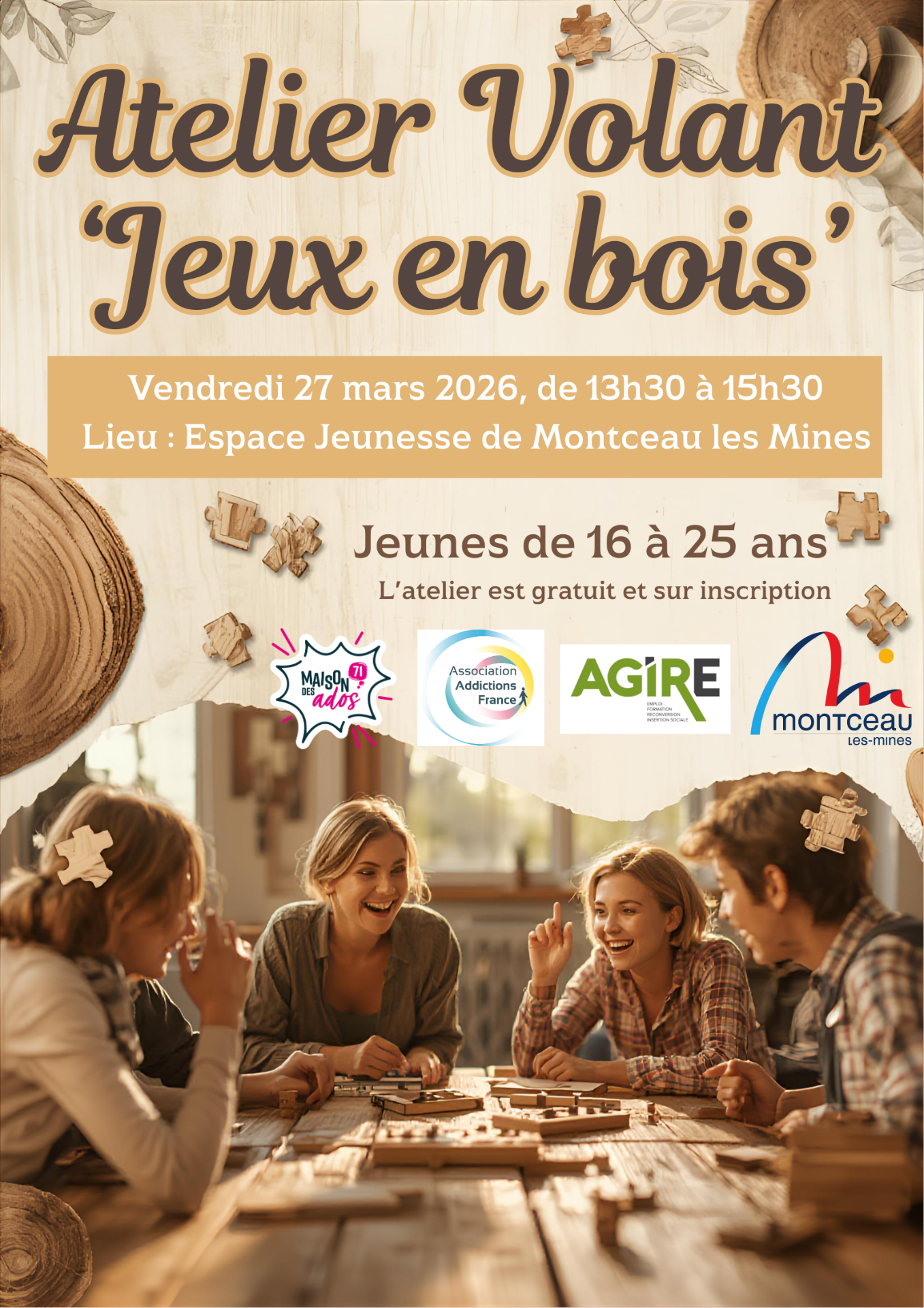 atelier volant jeux en bois