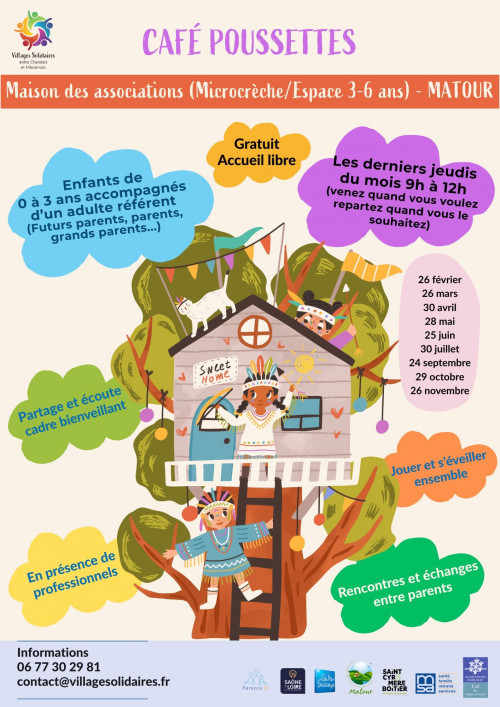 café poussettes Matour