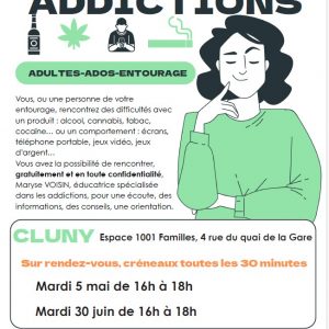permanences addictions cluny