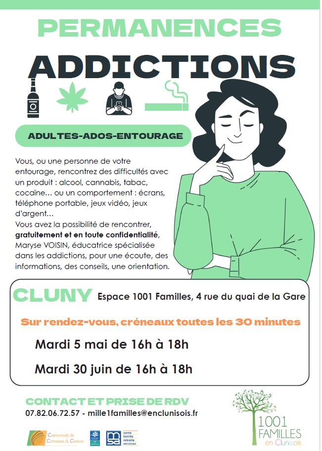 permanences addictions cluny