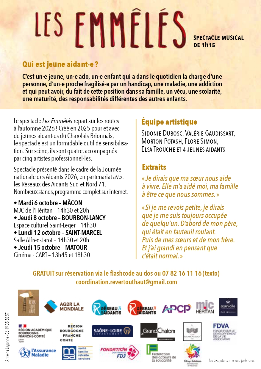 spectacle jeunes aidants