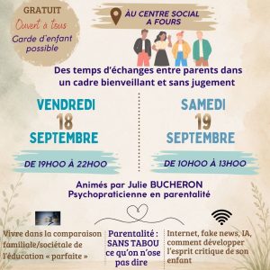 ateliers parentalité à Fours