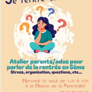 Atelier entrée en 6e parents ados