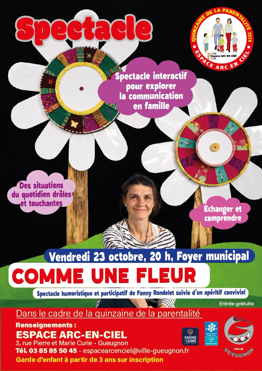 spectacle parentalité comme une fleur