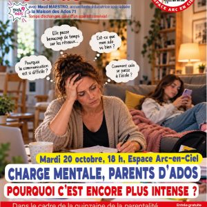 soirée débat charge mentale parents d'ados