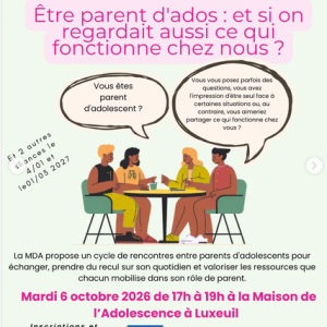 semaine parentalité maison des ados