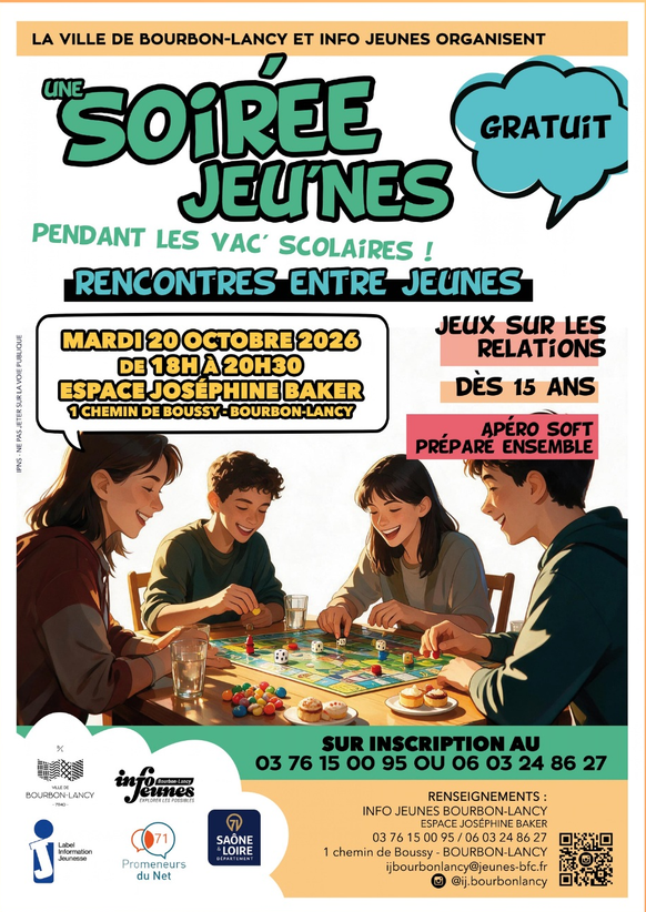 soirée jeunes bourbon lancy